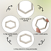 10Pcs 2 Colors Zinc Alloy Spring Gate Rings FIND-SP0004-34A-4