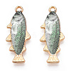 Alloy Enamel Pendants FIND-C037-16G-06-1-2