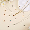 DIY Heart Birthstone Charm Necklaces Making Kits DIY-SZ0009-31-4