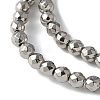 Baking Paint Synthetic Non-Magnetic Hematite Beads Strands G-H020-K01-10-3