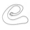 Non-Tarnish 304 Stainless Steel Twisted Chain Necklaces NJEW-D285-22P-1