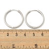 Brass Hoop Earrings EJEW-L211-08D-P-3