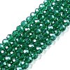 Electroplate Glass Beads Strands EGLA-A044-T4mm-A18-1