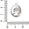 Brass Micro Pave Cubic Zirconia Pendants KK-L229-030P-3