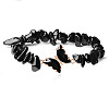 Fashionable Natural Obsidian Chips Beaded Bracelets TI6720-5-1