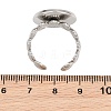 Shell Shape 304 Stainless Steel Cuff Ring Components SA-CBA098D-04P-E-3