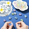 42Pcs 7 Colors Transparent Acrylic Beads MACR-YW0004-68-4