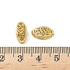 Brass Hollow Oval Beads KK-K293-53G-3