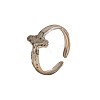 304 Stainless Steel Open Cuff Rings WGB3CCF-01-3