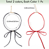 2Pcs 2 Colors Bowknot Velvet Choker Necklaces for Women NJEW-CY0001-01-2