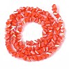 Electroplate Opaque Glass Beads Strands GLAA-N022-4mm-14-3