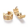 304 Stainless Steel Huggie Hoop Earrings LS-EJEW-L252-022G-2