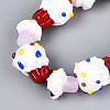 Handmade Lampwork Beads Strands LAMP-N028-12-3