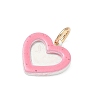 Spray Painted Brass Charms KK-CBAEB58-16-2