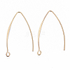 Brass Earring Hooks KK-N231-07-NF-1