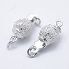 925 Sterling Silver Box Clasps STER-F037-006P-3