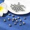 SHEGRACE Brass Textured Round Beads XGRPCU672-298P-4