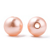 Spray Painted ABS Plastic Imitation Pearl Beads OACR-T015-05B-19-1
