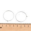 Brass Hoop Earring Findings X-KK-R112-038D-3