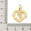 Heart Brass Pendants KK-I714-04G-P-3