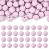 50Pcs Food Grade Eco-Friendly Silicone Beads SIL-TA0002-89F-1