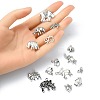 60Pcs 15 Styles Tibetan Style Alloy Elephant Pendants TIBEP-YW0001-83-4