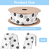1Roll Printed Polyester Chiffon Ribbons OCOR-CY0002-35E-2