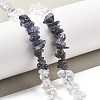 Natural Quartz Crystal & Iolite Beads Strands G-L610-A30-01-2