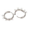 304 Stainless Steel Hoop Earring Findings STAS-D183-02B-P-3