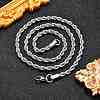Non-Tarnish 304 Stainless Steel Rope Chain Necklaces NJEW-F226-03P-06-5