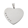 304 Stainless Steel Pendants STAS-F313-04P-1