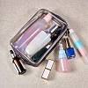 3Pcs 3 Style Portable Plastic Laser Transparent Cosmetic Storage Bags ABAG-SZC0007-07-5