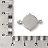 304 Stainless Steel Cabochon Connector Setting STAS-C110-09P-3