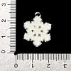 Christmas Flocky Opaque Resin Pendants RESI-C064-01C-4