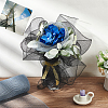 Plastic Grid Mesh Flower Bouquets Wrapping Paper DIY-WH0308-539D-5