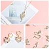 16 Pieces Alloy Snake Charms Pendant Cubic Zirconia Snake Charm Animal Pendant Mixed Color for Jewelry Necklace Earring Making Crafts JX732A-5