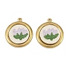 304 Stainless Steel & Embroidered Pendants SA-CBA1ED9-01G-1