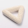 Synthetic Lava Rock Big Triangle Pendants G-O025-04A-2