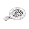 201 Stainless Steel Rhinestone Enamel Pendants STAS-T073-57P-2