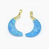 Synthetic Turquoise Pendants G-F584-E06-G-2