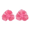 Spray Painted Iron Bead Caps IFIN-Z004-02F-1