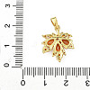 Brass Micro Pave Cubic Zirconia Pendants KK-H076-04G-3