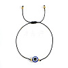 Bohemian Style Resin Evil Eye Bead Braided Bracelets BR6167-9-1