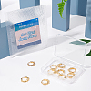 Brass Huggie Hoop Earring Findings KK-BC0006-25G-NF-4