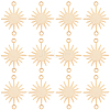 40Pcs Brass Connector Charms KK-BBC0029-12G-1