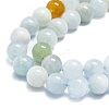 Natural Aquamarine Beads Strands G-K245-A15-04-3
