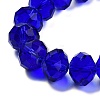 Handmade Imitate Austrian Crystal Faceted Rondelle Glass Beads X-G02YI0C5-4