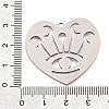 201 Stainless Steel Pendants STAS-S176-06P-3