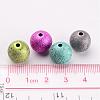 Mixed Color Round Spray Painted Acrylic Beads X-PB24P9286-4