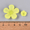 Frosted Acrylic Bead Caps KY-Q004-08F-4